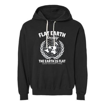 Flat Earth Society Flat Earther Garment-Dyed Fleece Hoodie