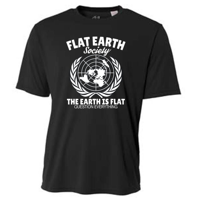 Flat Earth Society Flat Earther Cooling Performance Crew T-Shirt