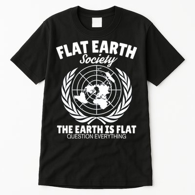 Flat Earth Society Flat Earther Tall T-Shirt