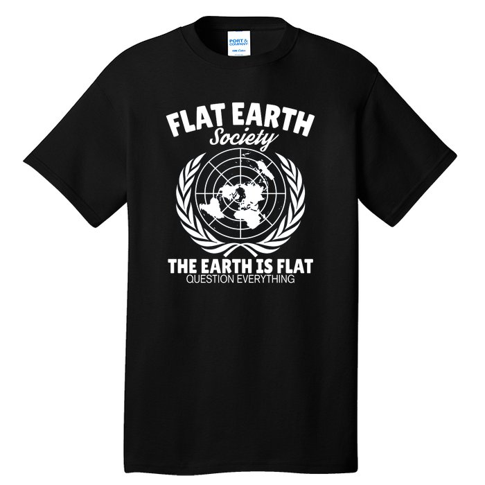 Flat Earth Society Flat Earther Tall T-Shirt