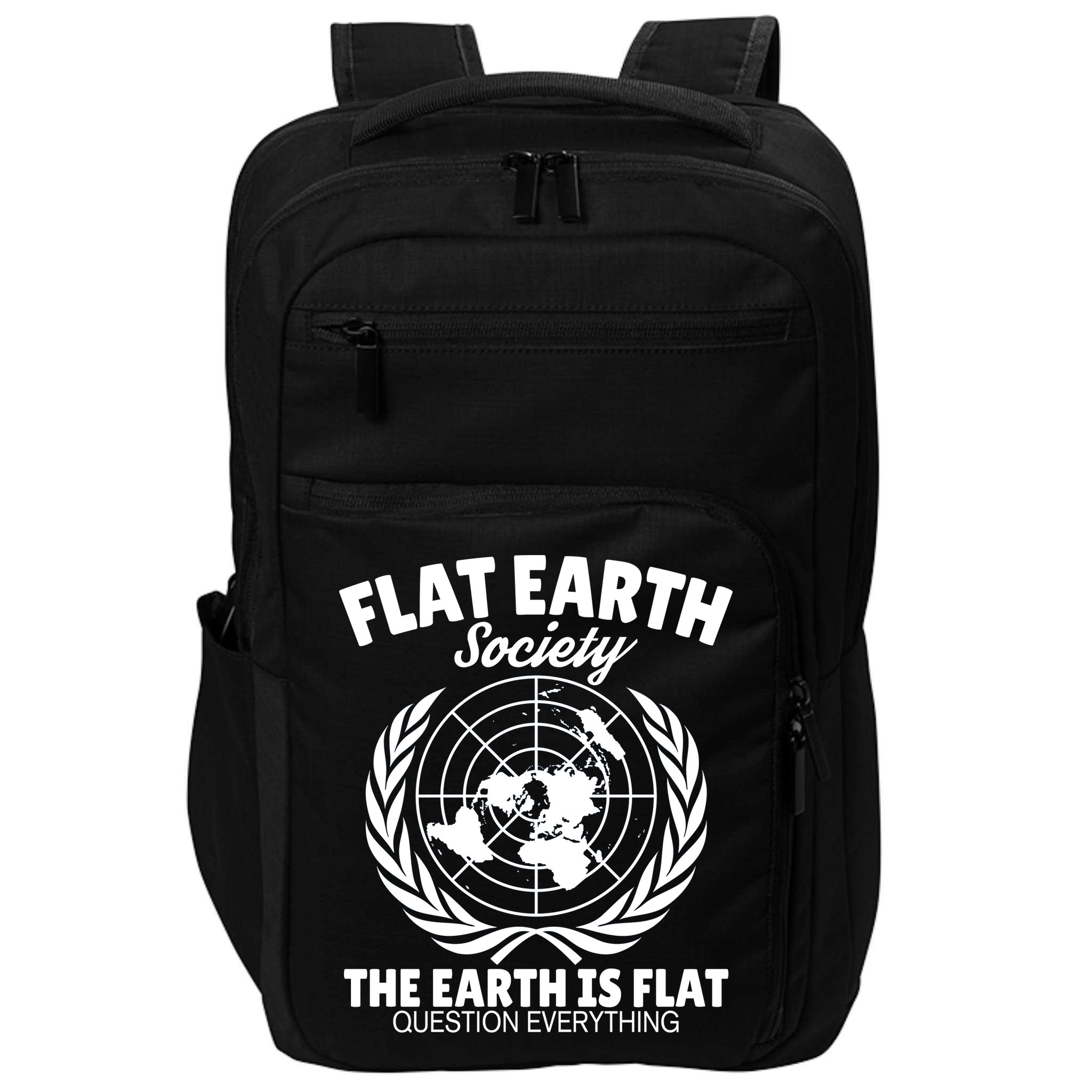 Flat Earth Society Flat Earther Impact Tech Backpack