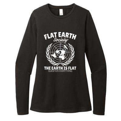 Flat Earth Society Flat Earther Womens CVC Long Sleeve Shirt