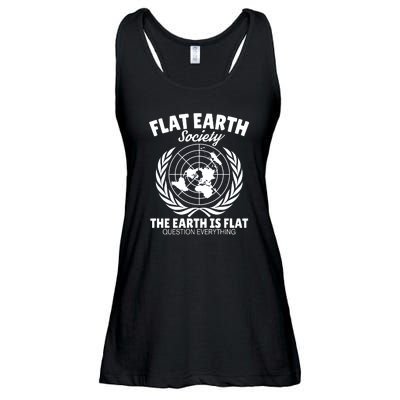 Flat Earth Society Flat Earther Ladies Essential Flowy Tank