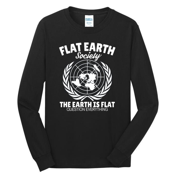 Flat Earth Society Flat Earther Tall Long Sleeve T-Shirt