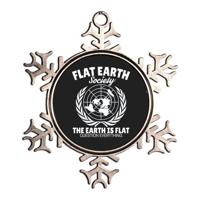 Flat Earth Society Flat Earther Metallic Star Ornament