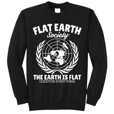 Flat Earth Society Flat Earther Tall Sweatshirt
