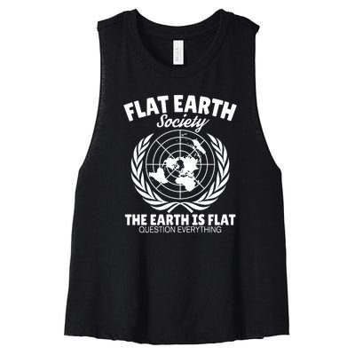 Flat Earth Society Flat Earther Women's Racerback Cropped Tank