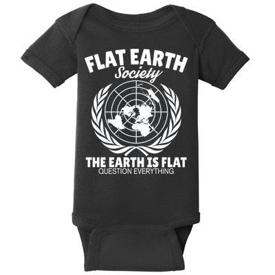 Flat Earth Society Flat Earther Baby Bodysuit