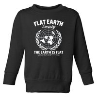 Flat Earth Society Flat Earther Toddler Sweatshirt