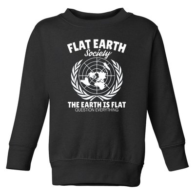 Flat Earth Society Flat Earther Toddler Sweatshirt