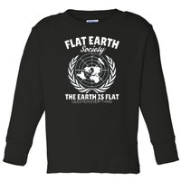 Flat Earth Society Flat Earther Toddler Long Sleeve Shirt