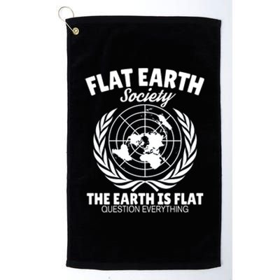 Flat Earth Society Flat Earther Platinum Collection Golf Towel