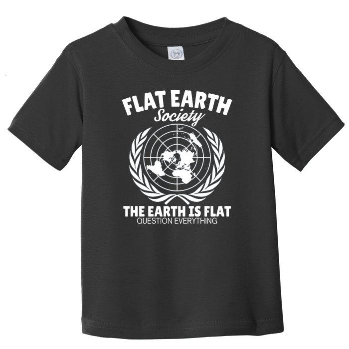 Flat Earth Society Flat Earther Toddler T-Shirt