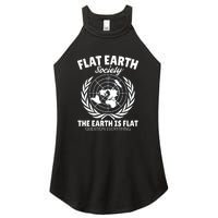 Flat Earth Society Flat Earther Women's Perfect Tri Rocker Tank