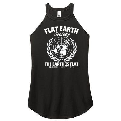 Flat Earth Society Flat Earther Women's Perfect Tri Rocker Tank