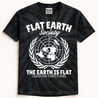 Flat Earth Society Flat Earther Kids Tie-Dye T-Shirt