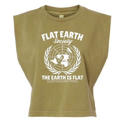 Flat Earth Society Flat Earther Garment-Dyed Women's Muscle Tee