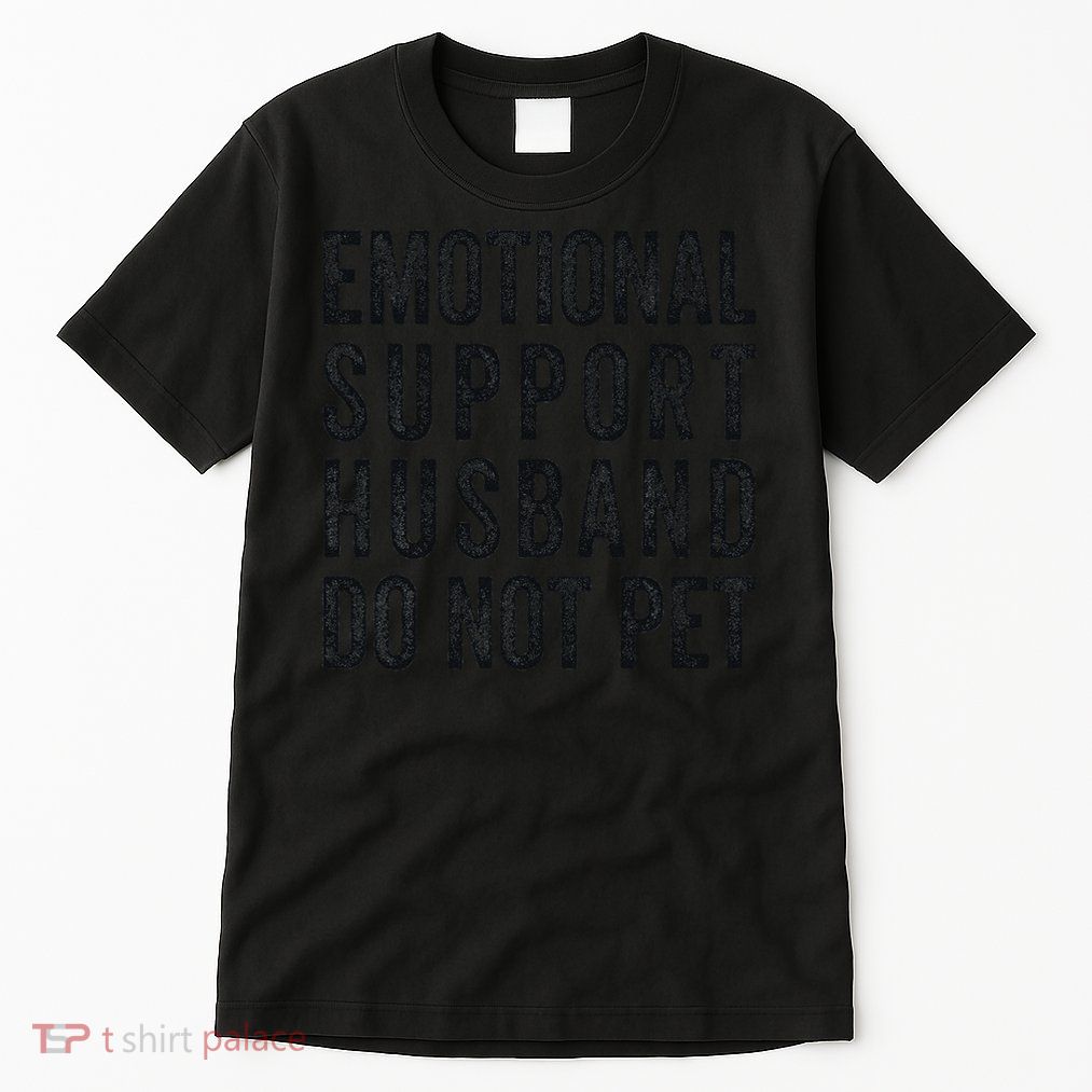 Funny Emotional Support Husband Do Not Pet Retro Husbands Tall T-Shirt