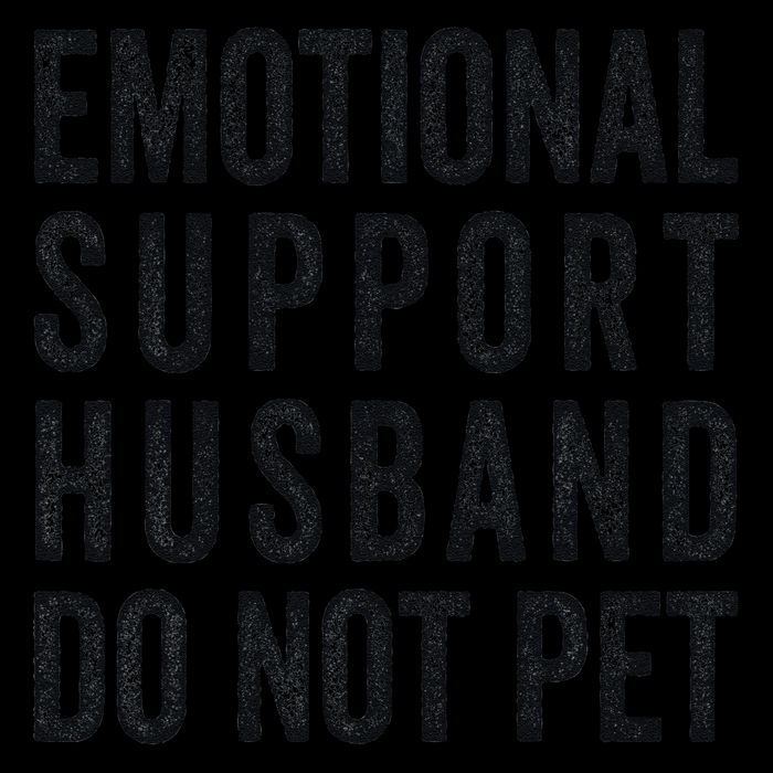 Funny Emotional Support Husband Do Not Pet Retro Husbands Drawstring Bag