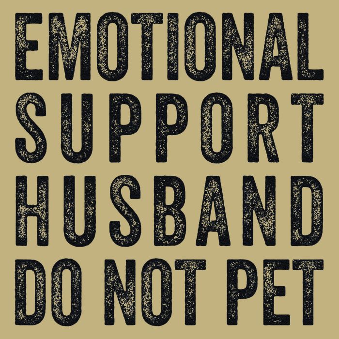 Funny Emotional Support Husband Do Not Pet Retro Husbands Cooling Performance Crew T-Shirt