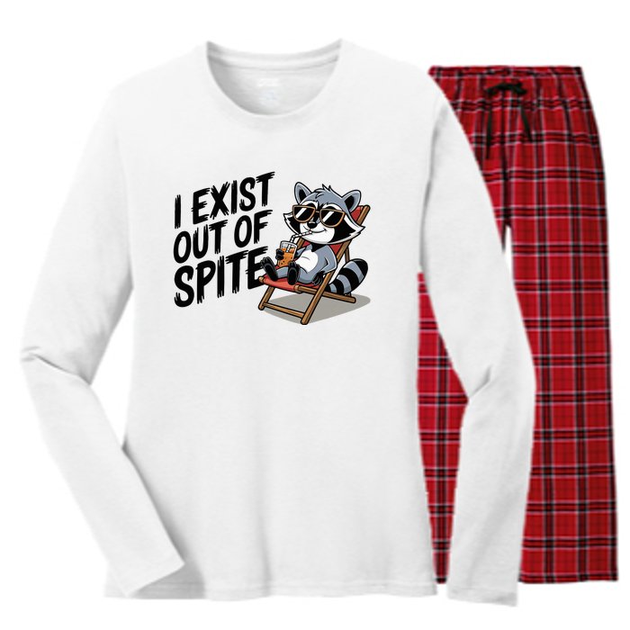 Funny Exit Spite Women's Long Sleeve Flannel Pajama Set 