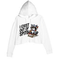 Funny Exit Spite Crop Fleece Hoodie