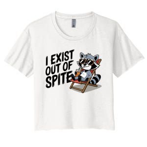 Funny Exit Spite Women's Crop Top Tee