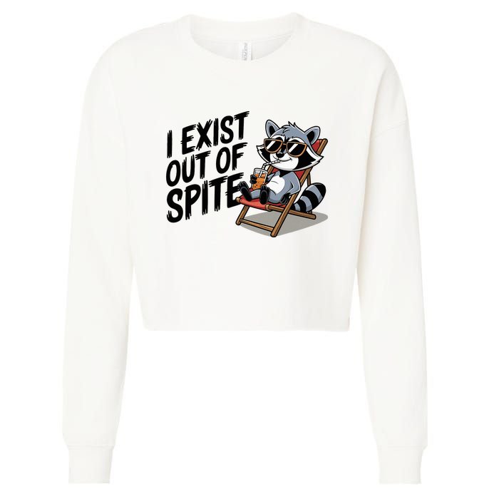 Funny Exit Spite Cropped Pullover Crew