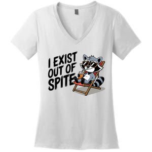 Funny Exit Spite Women's V-Neck T-Shirt