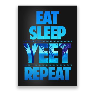 Funny Eat Sleep Yeet Repeat Vintage Gift Poster
