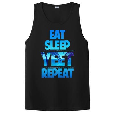 Funny Eat Sleep Yeet Repeat Vintage Gift PosiCharge Competitor Tank