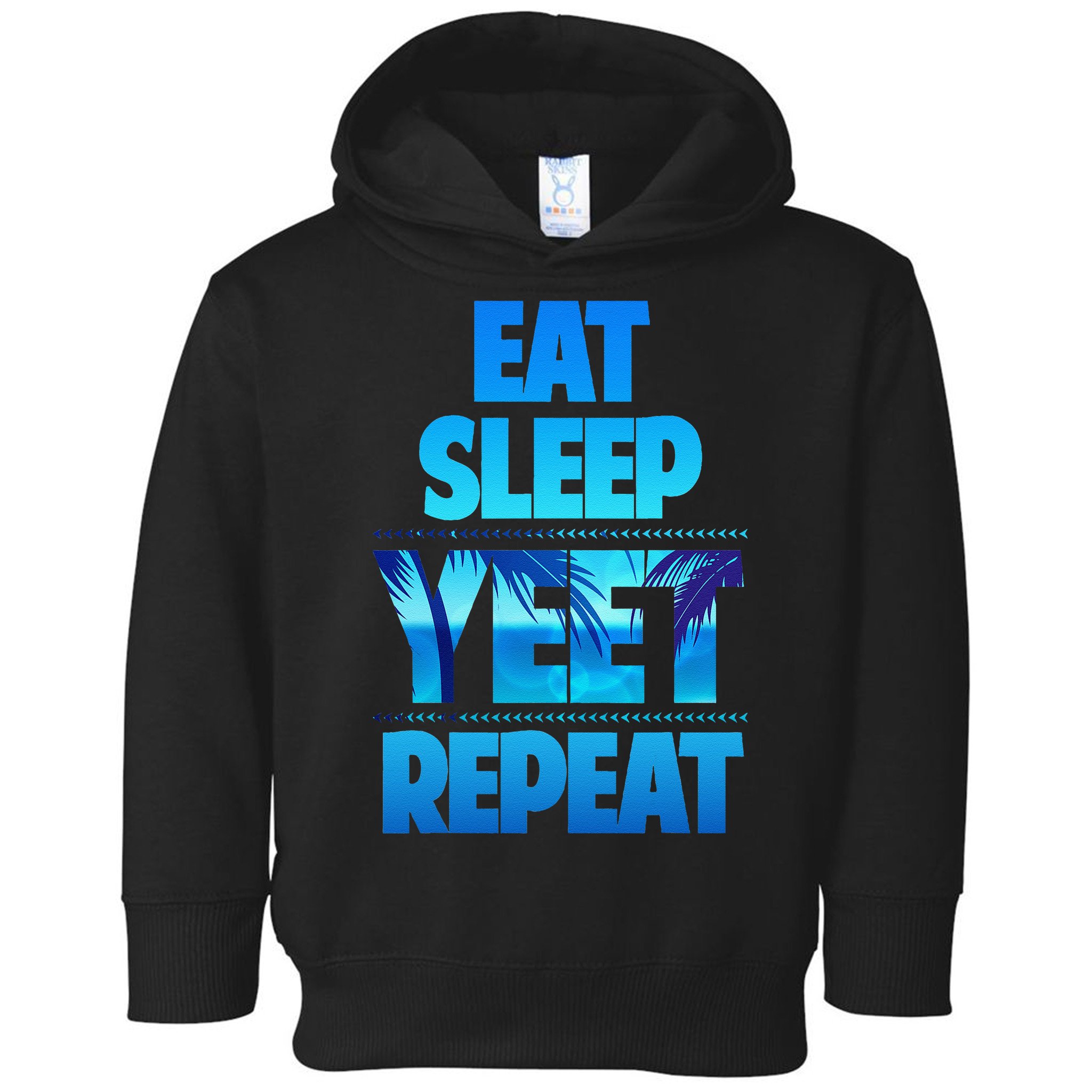 Funny Eat Sleep Yeet Repeat Vintage Gift Toddler Hoodie