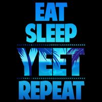 Funny Eat Sleep Yeet Repeat Vintage Gift Women's Crop Top Tee