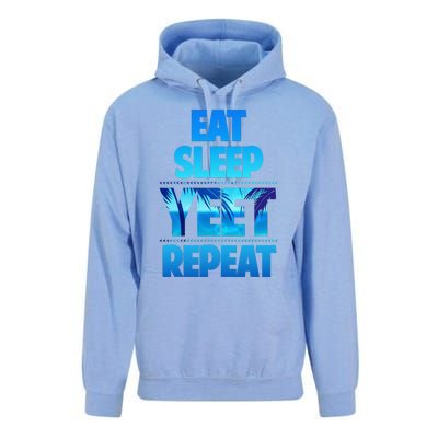 Funny Eat Sleep Yeet Repeat Vintage Gift Unisex Surf Hoodie