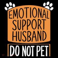 Funny Emotional Support Husband Do Not Pet 16 in Basic Backpack