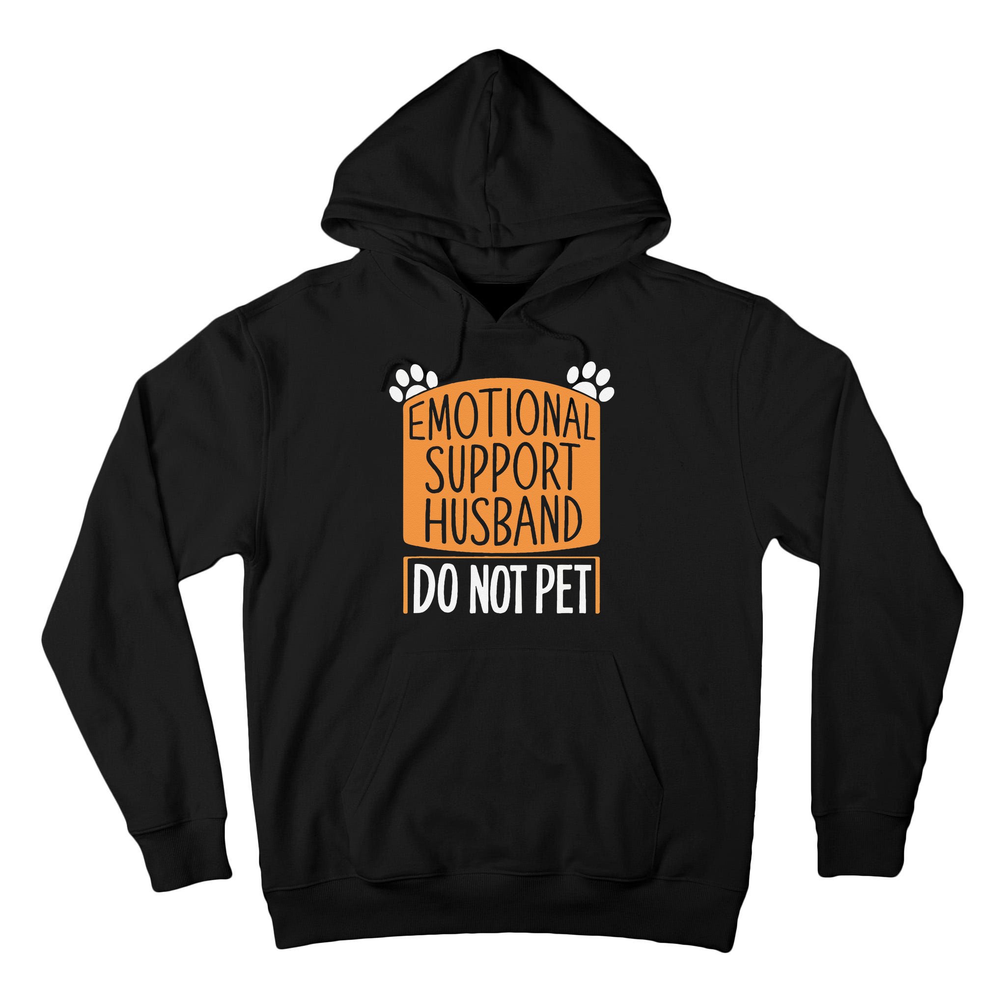 Funny Emotional Support Husband Do Not Pet Tall Hoodie