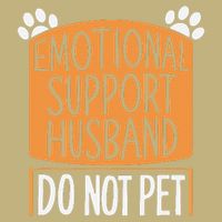 Funny Emotional Support Husband Do Not Pet Cooling Performance Crew T-Shirt