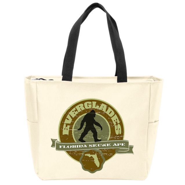 Florida Everglades Skunk Ape Zip Tote Bag