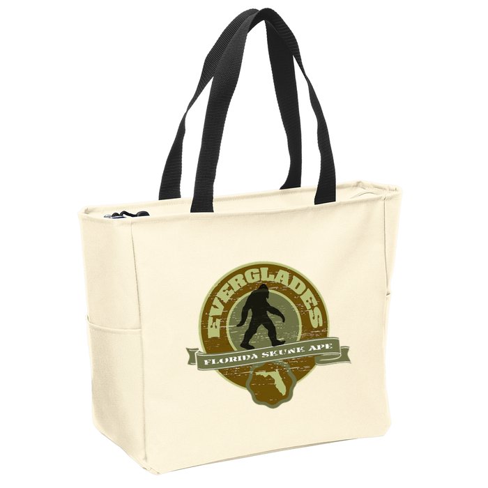 Florida Everglades Skunk Ape Zip Tote Bag