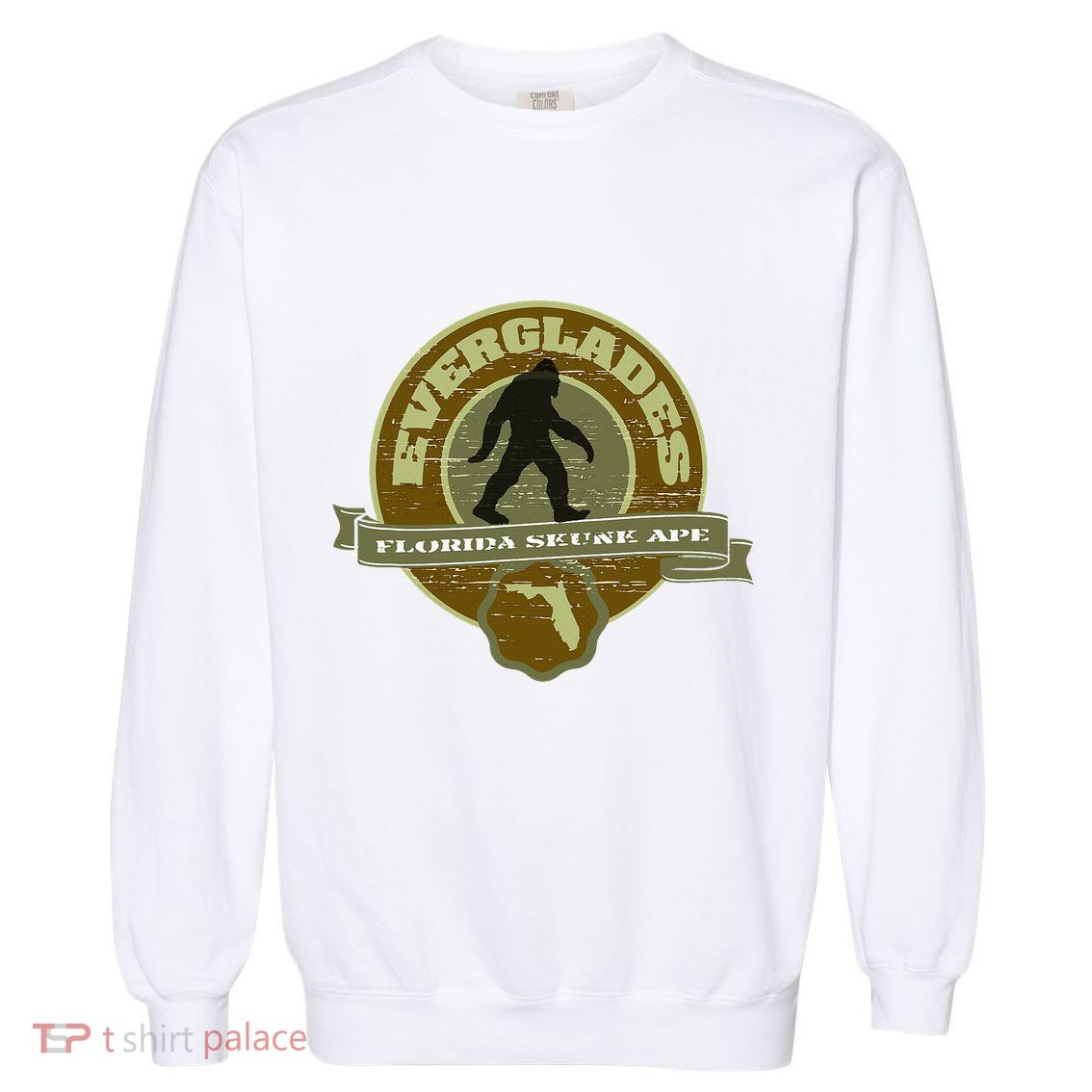 Florida Everglades Skunk Ape Garment-Dyed Sweatshirt