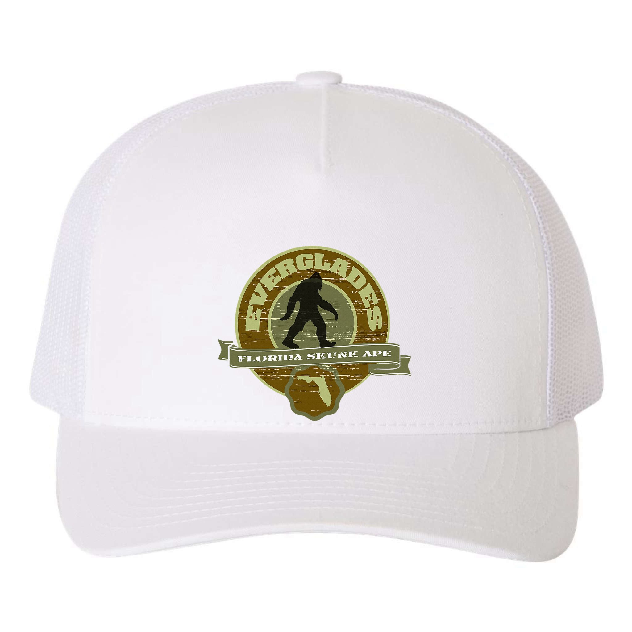Florida Everglades Skunk Ape Yupoong Adult 5-Panel Trucker Hat