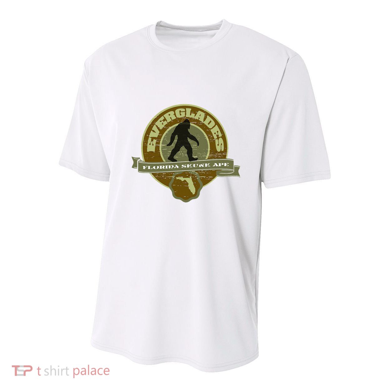 Florida Everglades Skunk Ape Youth Performance Sprint T-Shirt