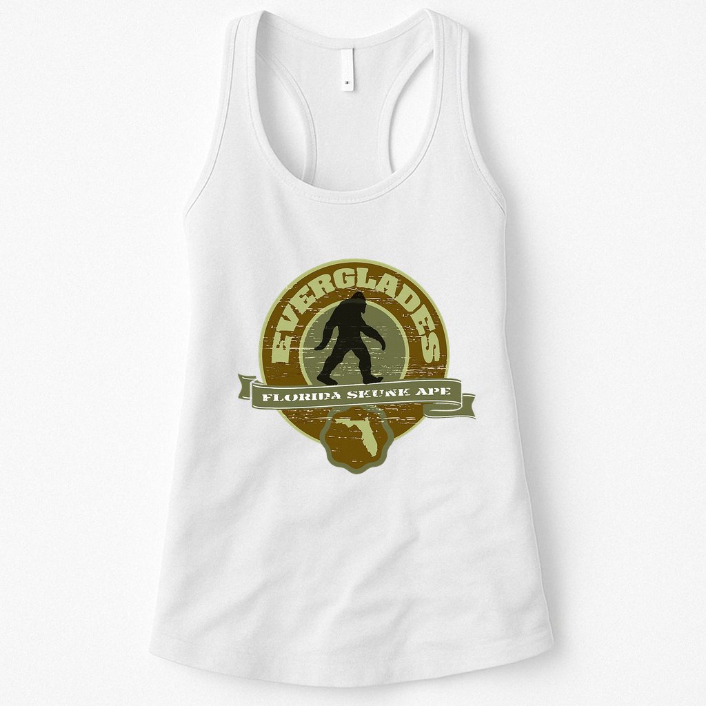 Florida Everglades Skunk Ape Womens Tank Top