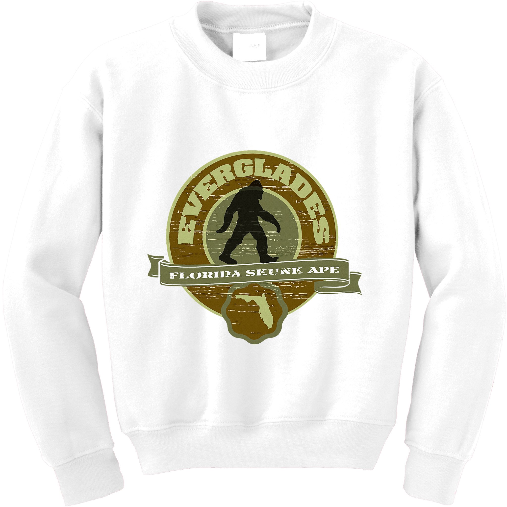 Florida Everglades Skunk Ape Kids Sweatshirt