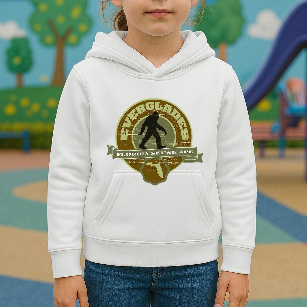 Florida Everglades Skunk Ape Kids Hoodie