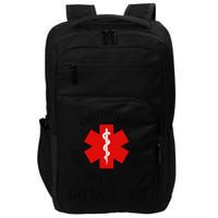 Funny Emotional Support Husband Do Not Pet Saying Impact Tech Backpack