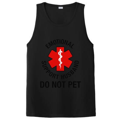 Funny Emotional Support Husband Do Not Pet Saying PosiCharge Competitor Tank