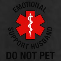 Funny Emotional Support Husband Do Not Pet Saying Hat
