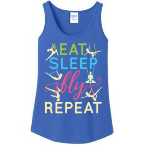 Funny Eat Sleep Fly Repeat Aerial Yoga Silks Gift Cute Gift Ladies Essential Tank