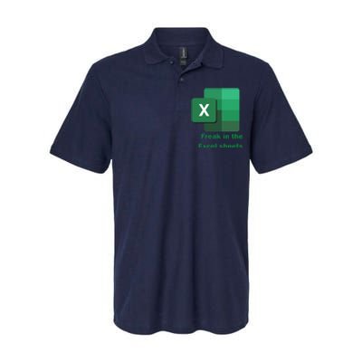 Funny Excel Sheets Freak In The Excel Sheets Softstyle Adult Sport Polo